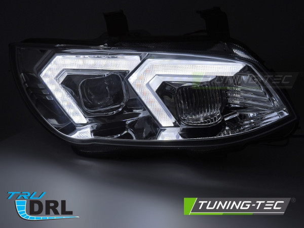 Přední světla s LED, pro BMW E92/E93 LCI 2010-2013 chrom xenon