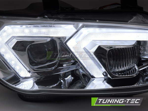 Přední světla s LED, pro BMW E92/E93 LCI 2010-2013 chrom xenon