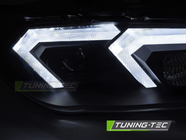 Přední světla s LED, pro BMW E92/E93 LCI 2010-2013 černá xenon