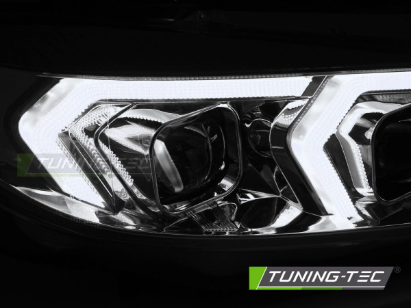 Přední světla s LED, pro BMW F32/F33 2013-2017 chrom xenon