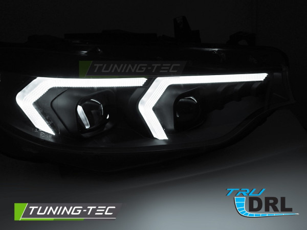 Přední světla s LED, pro BMW F32/F33 2013-2017 černá xenon