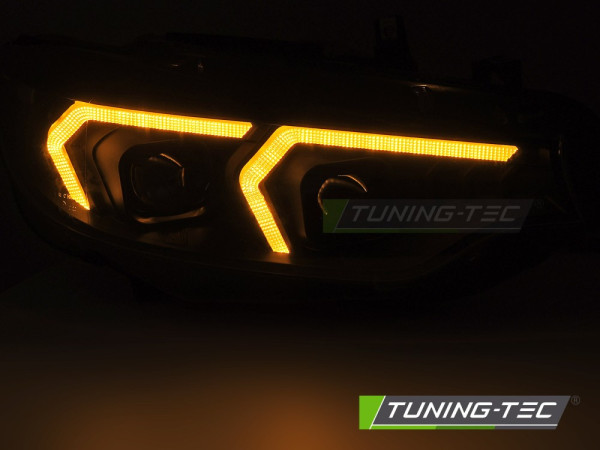 Přední světla s LED, pro BMW F32/F33 2013-2017 černá xenon