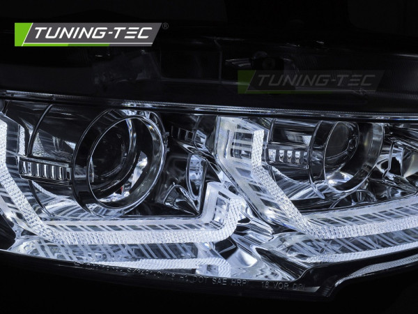 Přední světla s LED, pro Honda Civic X 2016-2021 chromová
