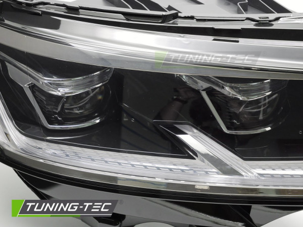 Přední světla Full LED, denní svícení, pro VW T6.1 2020-2024, černá