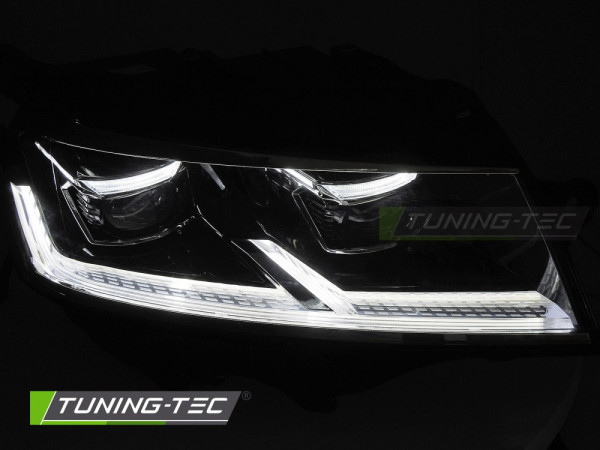 Přední světla Full LED, denní svícení, pro VW T6.1 2020-2024, černá