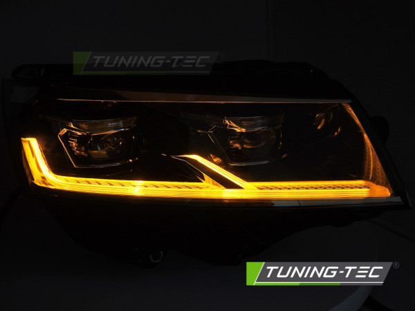 Přední světla Full LED, denní svícení, pro VW T6.1 2020-2024, černá
