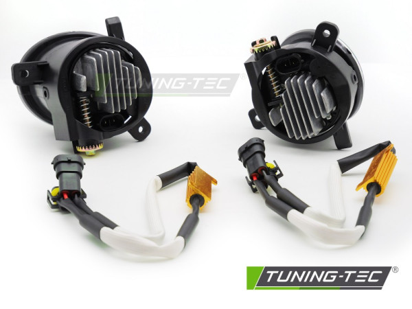 LED mlhová světla čirá přední AUDI A6 C6 (4F) / A4 B8 / Q5 - chromová