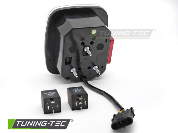 Zadní světla LED pro Jeep Wrangler YJ 91-96 / TJ 96-06 červená