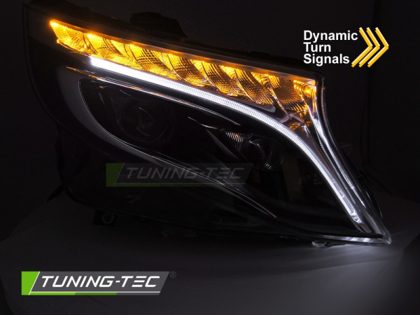 Přední světla Full LED, denní svícení, pro Mercedes-Benz V-CLASS / VITO W447 2014-2023