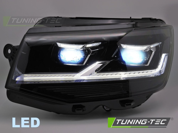 Přední světla Full LED, denní svícení, pro VW T6 2015-2019, černá