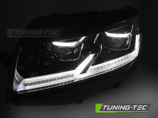 Přední světla Full LED, denní svícení, pro VW T6 2015-2019, černá