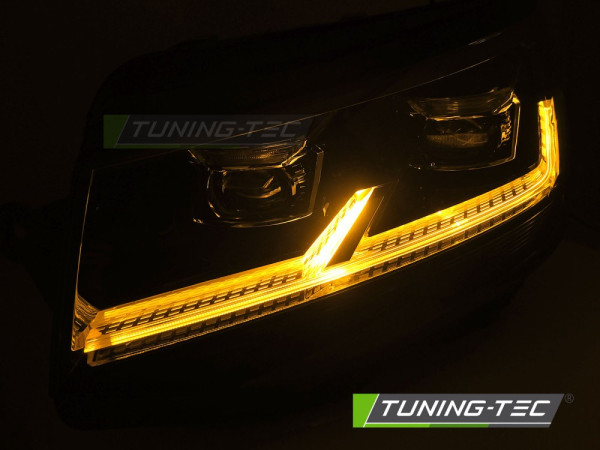 Přední světla Full LED, denní svícení, pro VW T6 2015-2019, černá