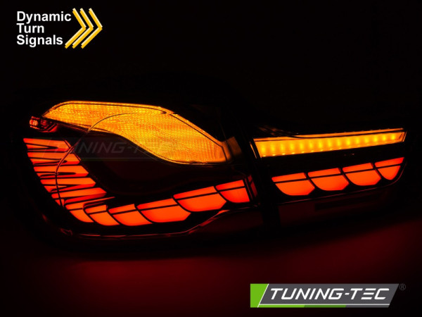 Zadní světla LED s dynamickým blinkrem BMW 4 F32 / F33 / F36 / F82 / F83 2013-2021 M4 GTS look červená