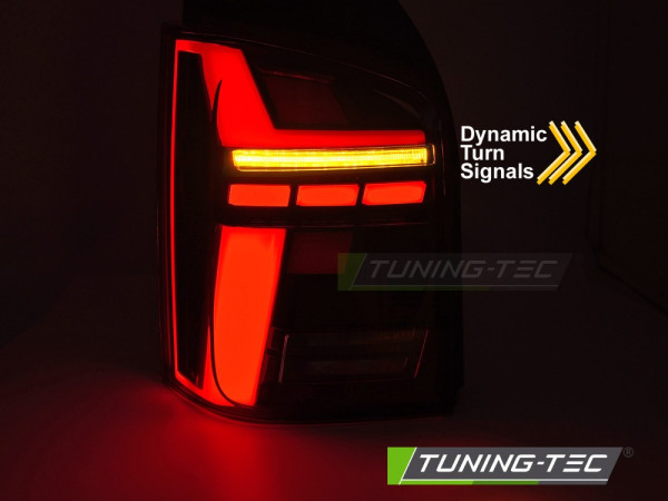 Zadní světla LED s LED dynamickým blinkrem VW T5 výklopné dveře, červená