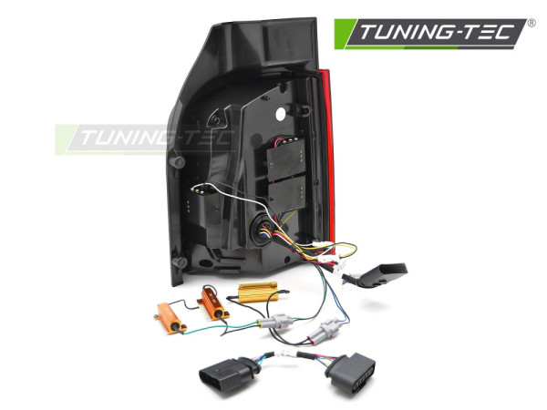 Zadní světla LED s LED dynamickým blinkrem VW T5 výklopné dveře, červená