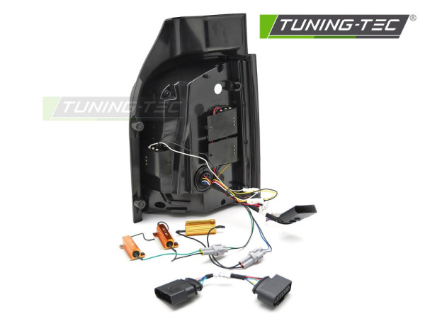 Zadní světla LED s LED dynamickým blinkrem VW T5 výklopné dveře, kouřová