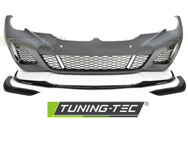 Přední nárazník pro BMW G20/G21 2019-2022, PDC, M340 style - černý lesk