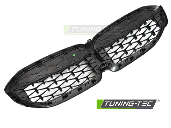 Maska - ledvinky BMW 3 G20/G21 19- diamond style černé-chrom lesklé