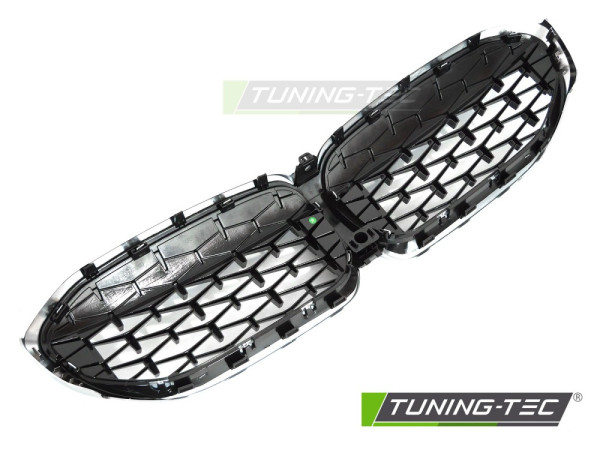 Maska - ledvinky BMW G20/G21 19- diamond style stříbrné-chrom lesklé