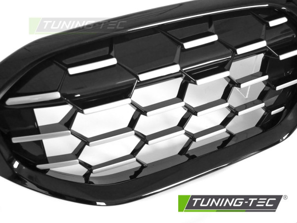 Maska - ledvinky BMW 3 (G20/G21) LCI 2022- Diamond Style - černá/stříbrná lesklá
