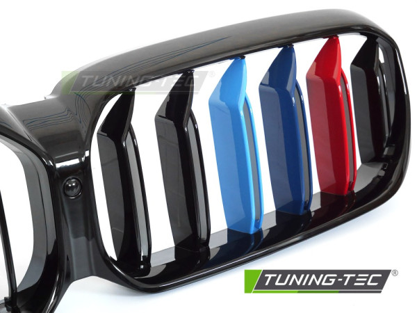 Maska - ledvinky BMW 5 (G30, F90, G31) 2020- M style - tri colour