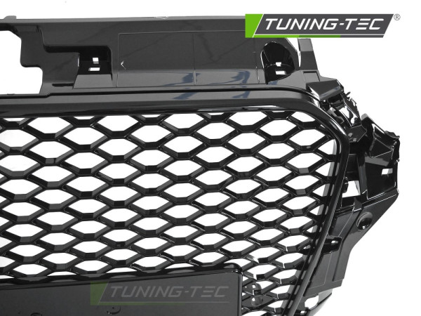 Sportovní maska pro AUDI A3 8V 2012-2016 PDC RS style - černá lesklá