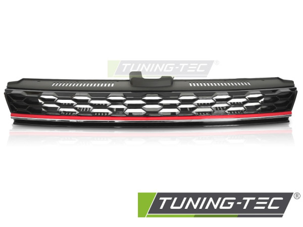 Maska bez znaku pro VW GOLF VII  2017-2019 GTi style - černá lesklá