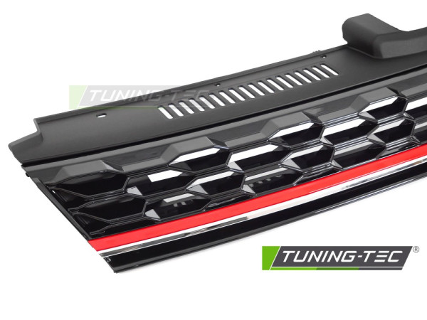 Maska bez znaku pro VW GOLF VII  2017-2019 GTi style - černá lesklá