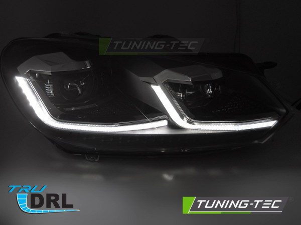 Přední světla s LED pro VW GOLF VI  2008-2012 chrom line