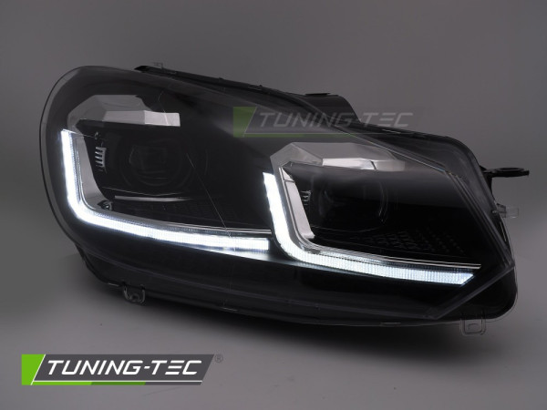 Přední světla s LED pro VW GOLF VI  2008-2012 chrom line