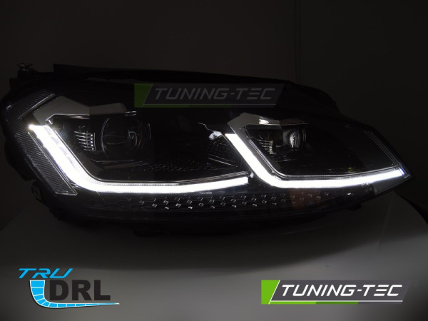 Přední světla full LED pro VW GOLF VII 2017-2019 chrom line