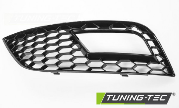 Boční mřížky nárazníku pro mlhovky AUDI A4 B8 RS style 11-15 černé lesklé