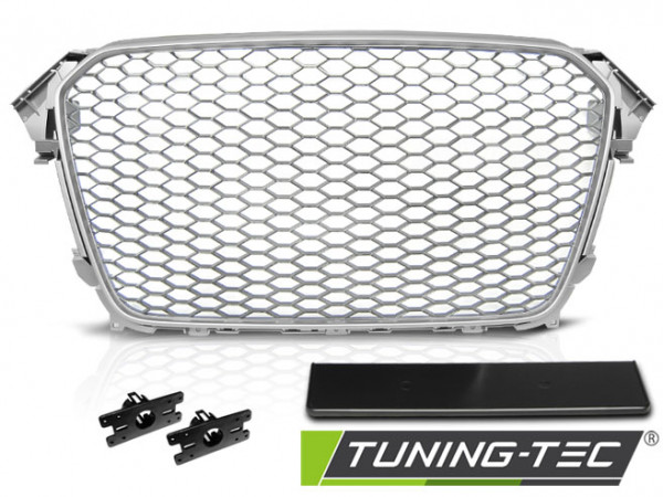 Maska sportovní RS Type AUDI A4 B8 11-15 stříbrná matná