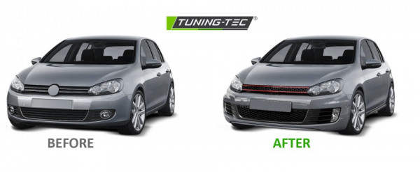 Přední nárazník + mlhovky VW Golf VI / 6 08- GTI look, PDC