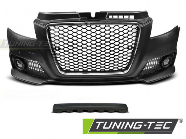 Přední nárazník AUDI A3 8P 08-12 RS style chrom černá PDC