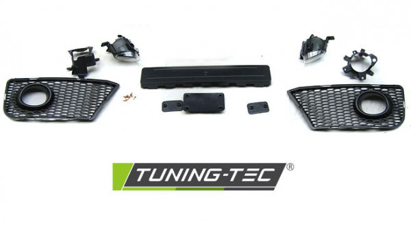 Přední nárazník AUDI A3 8P 08-12 RS style chrom černá PDC