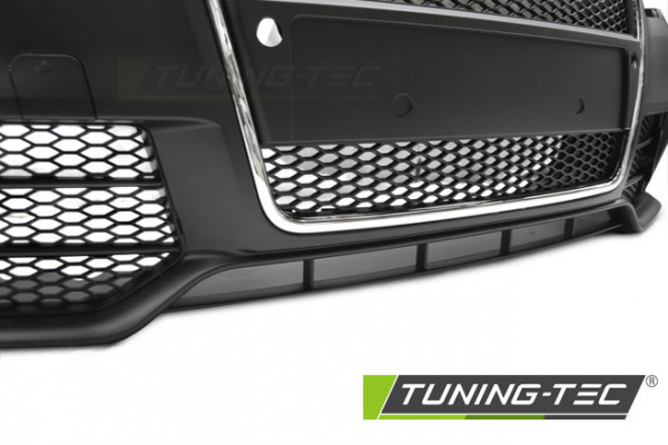 Přední nárazník AUDI A4 B7 04-08 RS style chrom černá PDC