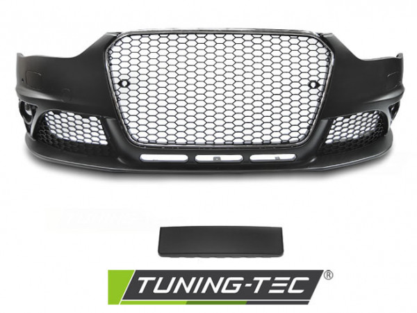 Přední nárazník AUDI A4 B8 12-15 RS style, chrom černá PDC