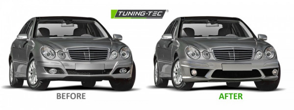 Přední nárazník sportovní Mercedes-Benz E W211 06-09 PDC
