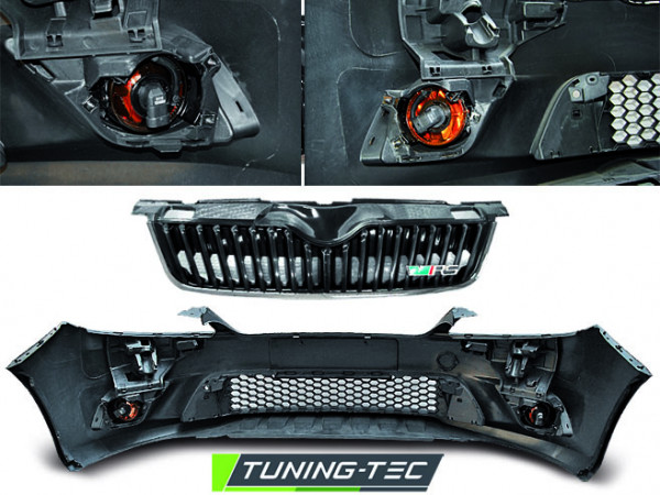 Přední nárazník Škoda Fabia II FL RS look 10-14