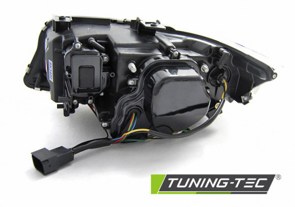 Přední světla 3D LED angel eyes BMW E90/E91 05-08 chromová