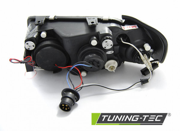 Přední světla angel eyes CCFL AUDI A3 8L 96-00 černá