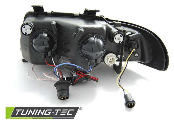 Přední světla angel eyes CCFL AUDI A4 B5 94-98 černá