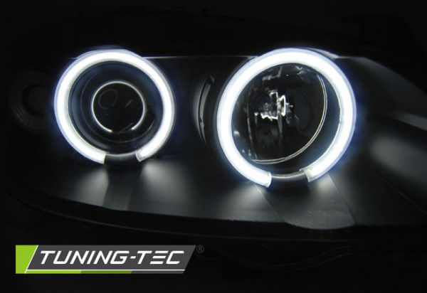 Přední světla angel eyes CCFL Opel Astra G 98-03 černá