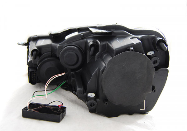 Přední světla angel eyes CCFL s LED denními světly RL VW Golf VI/6 černá
