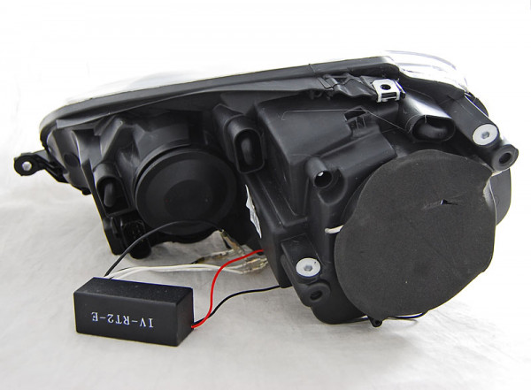 Přední světla Angel eyes CCFL s LED VW Golf V / 5 03-09 černá