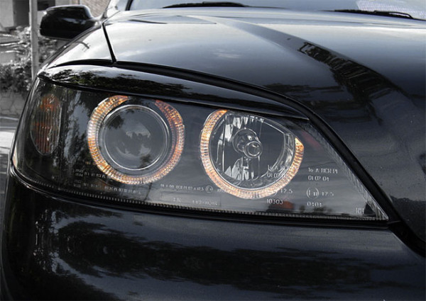 Přední světla angel eyes Opel Astra G černé