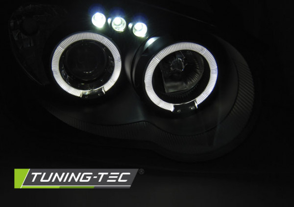 Přední světla angel eyes Subaru Impreza 03-05 černá