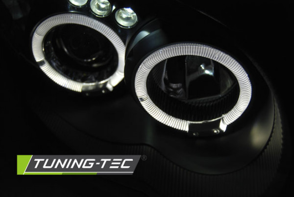 Přední světla angel eyes Subaru Impreza 03-05 černá