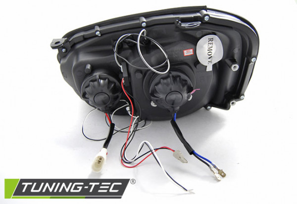 Přední světla angel eyes Subaru Impreza 03-05 chromová